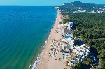 Letecký pohled  (hotel Mura Beach vpravo)