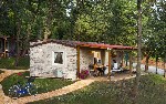 Kemp Mareda, Novigrad, Chorvatsko - exteriér mobilního domku typu Premium.