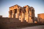 Chrám Kom Ombo při západu slunce