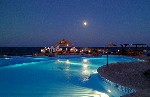Egypt, Marsa Alam, Marsa Alam - KAHRAMANA BEACH RESORT - Bazén v noci