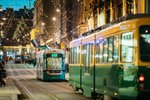 Tramvaje v Helsinkách v době adventu