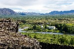 Kostel Thingvellir v údolí stejnojmenného Národního parku