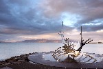 Monument Sun Voyager připomínající plavby vikingů