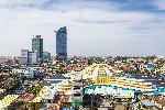 Central Phnom Penh City in Cambodia