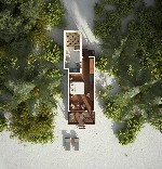 Beach vila - půdorys