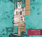 Vodní vila s bazénem - půdorys