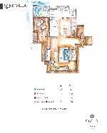 Wind villa - půdorys