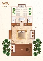 Beach villa půdorys