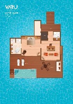 Water suita s bazénem