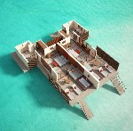 Vodní villa - půdorys