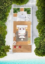 Plážová vila - půdorys