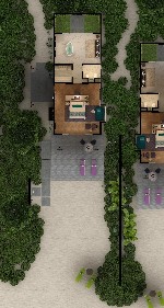 Beach vila - půdorys