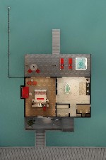 Water vila jacuzzi - půdorys