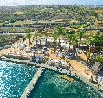 Letecký pohled na plážový klub