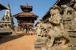 Chrám Siddhi Lakshmi,  náměstí Durbar,  Bhaktapur, Kathmandu Valley