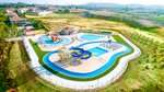 Vodní park z ptačí perspektivy