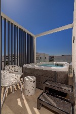 Dvoulůžkový pokoj Deluxe, venkovní jacuzzi