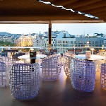 Bar na střeše hotelu