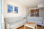 Apartmán - jídelní a obývací část