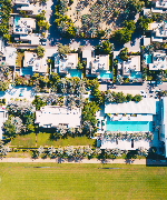 Letecký pohled na hotel