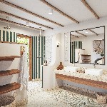 Deluxe vila, koupelna