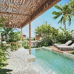 Deluxe vila, částečný výhled na moře