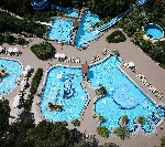 Letecký pohled na bazény 