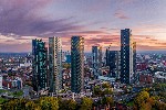 Moderní zástavba Manchesteru