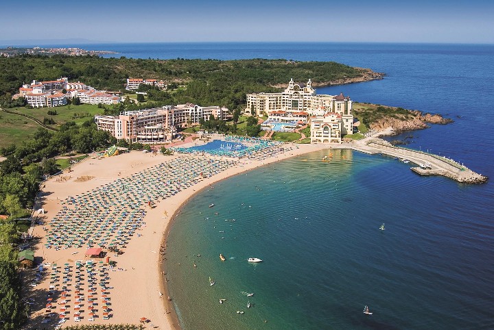 Letecký pohled na pláž