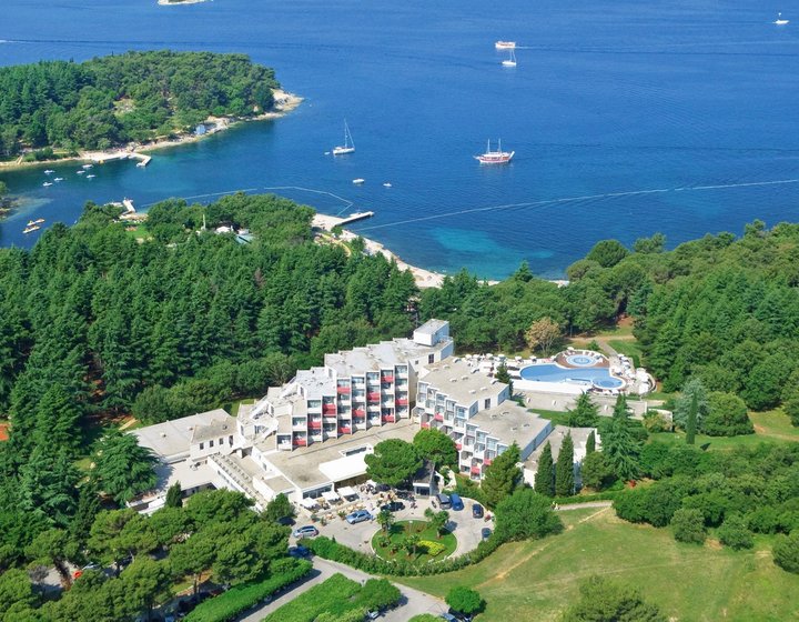 Letecký pohled na hotel