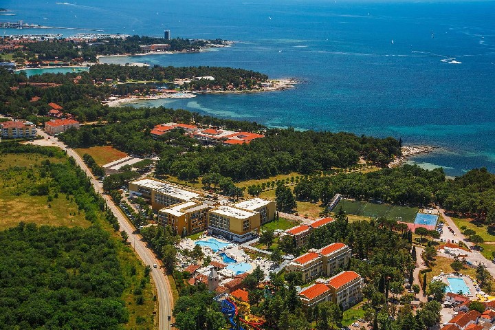 Letecký pohled na hotel 