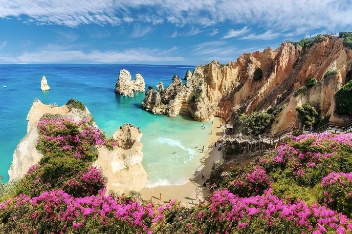 Algarve Lagos pláž