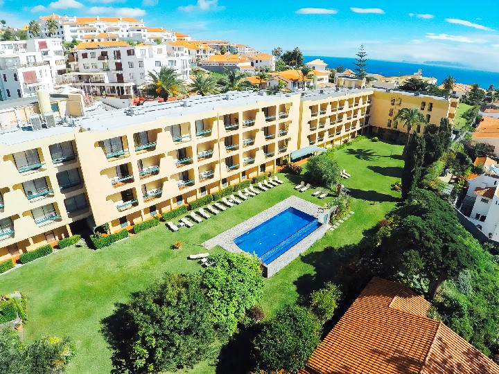 Letecký pohled na areál