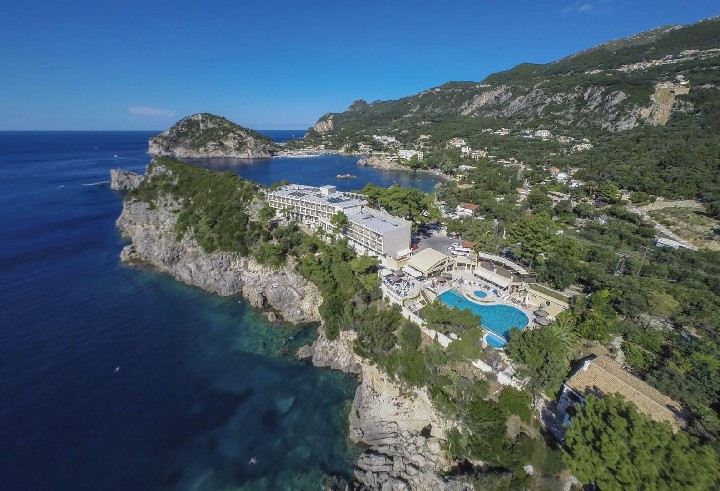 Letecký pohled na hotel 