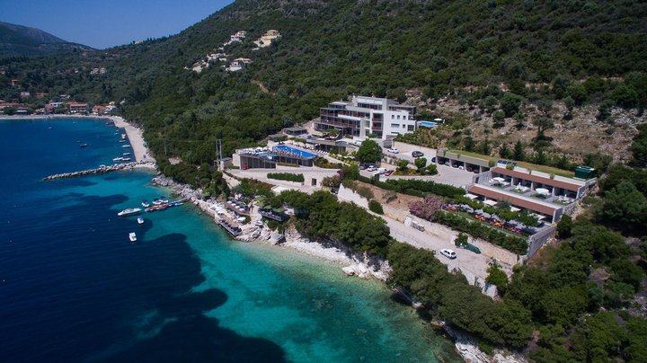 Letecký pohled na hotel 