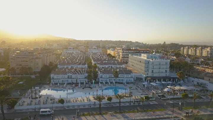 Letecký pohled na hotel