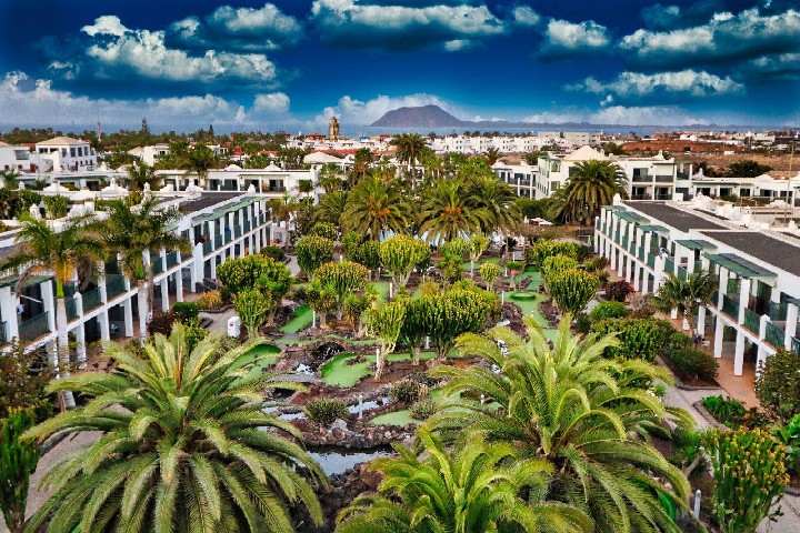 Letecký pohled na hotel