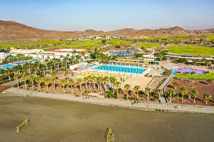 Letecký pohled na resort 